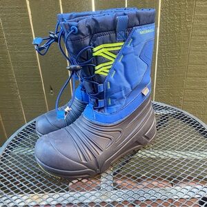 Merrell Kids Blue and Green Snow Boots